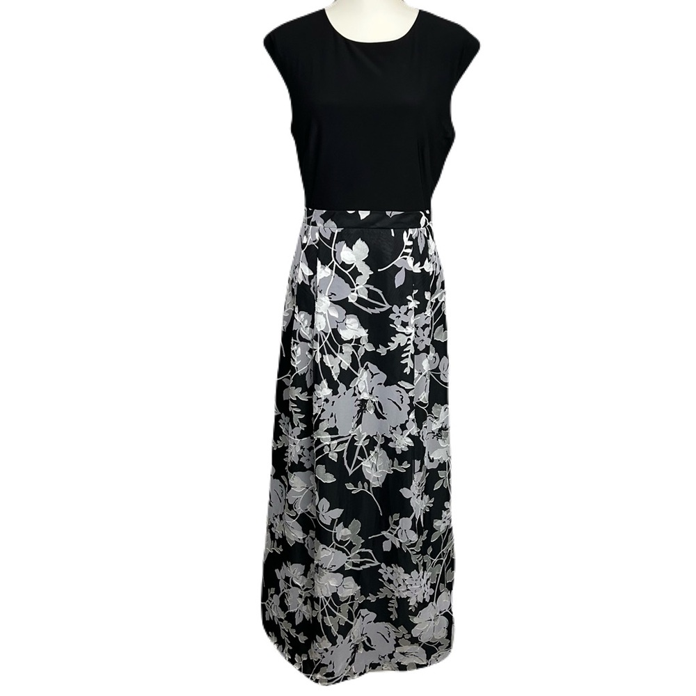 Alex Evenings Floral Cocktail Dress Size 14 Sleeveless Formal Party Event Gala - Picture 2 of 14
